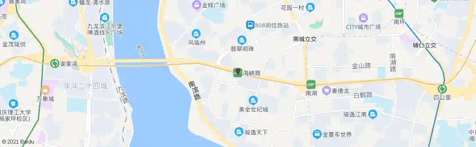 重庆海峡路_公交站地图_重庆公交_妙搜公交查询2025