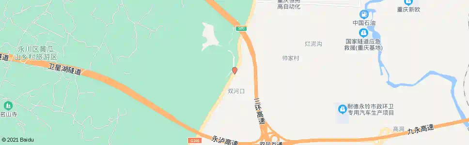 重庆双桉树_公交站地图_重庆公交_妙搜公交查询2025