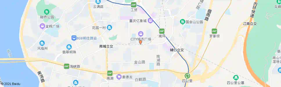 重庆南城大道周至福珠宝_公交站地图_重庆公交_妙搜公交查询2025