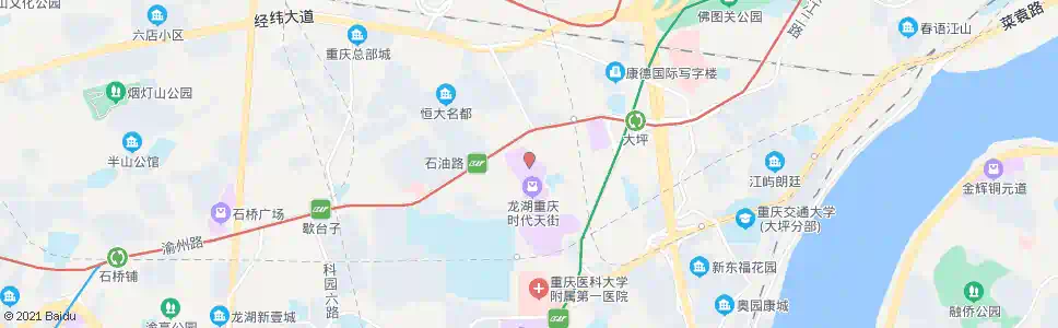 重庆大坪新世纪_公交站地图_重庆公交_妙搜公交查询2025