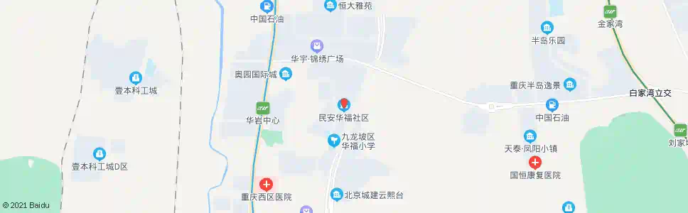 重庆民安华福路口_公交站地图_重庆公交_妙搜公交查询2025