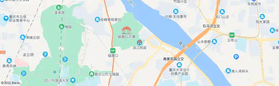 重庆河畔民居_公交站地图_重庆公交_妙搜公交查询2025