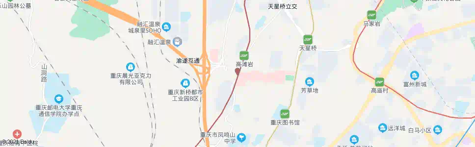 重庆高滩岩_公交站地图_重庆公交_妙搜公交查询2025