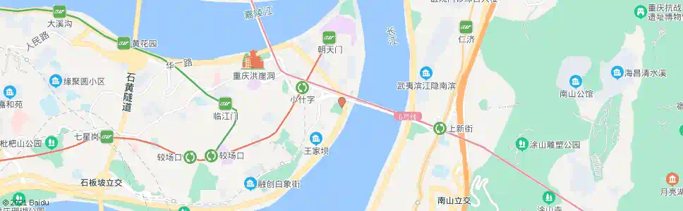 重庆湖广会馆_公交站地图_重庆公交_妙搜公交查询2025
