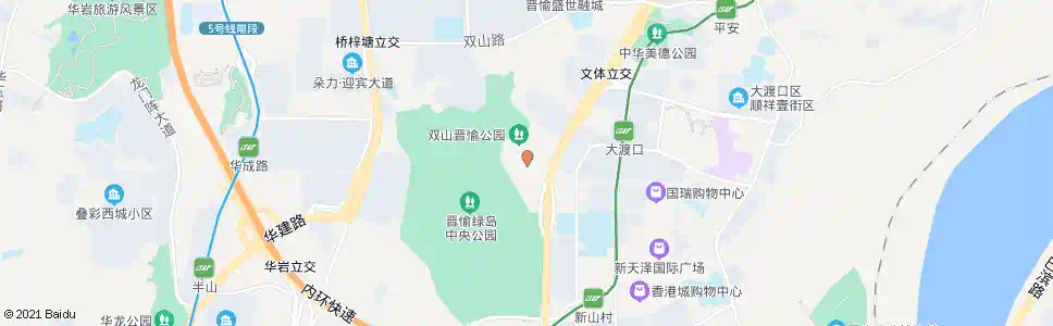 重庆晋渝绿岛(小区)_公交站地图_重庆公交_妙搜公交查询2025