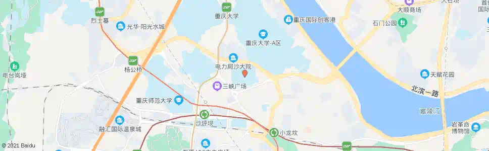 重庆大学城重庆1中_公交站地图_重庆公交_妙搜公交查询2025