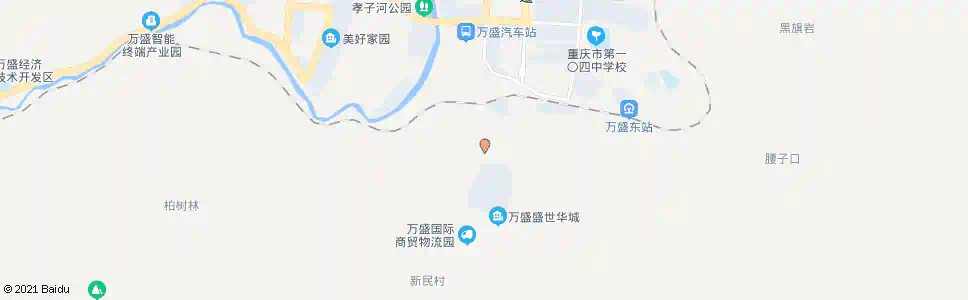 重庆万盛新华小学_公交站地图_重庆公交_妙搜公交查询2025
