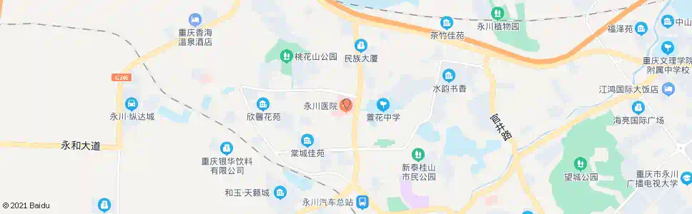 重庆重医永川医院_公交站地图_重庆公交_妙搜公交查询2025