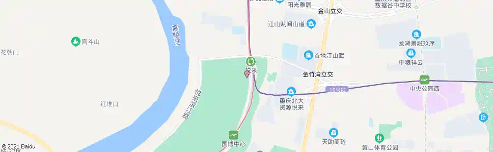 重庆博览北区停车场_公交站地图_重庆公交_妙搜公交查询2025