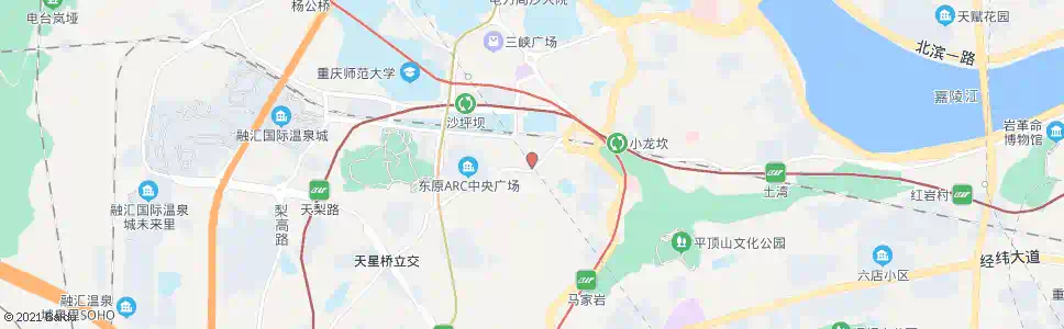 重庆小龙坎正街_公交站地图_重庆公交_妙搜公交查询2025