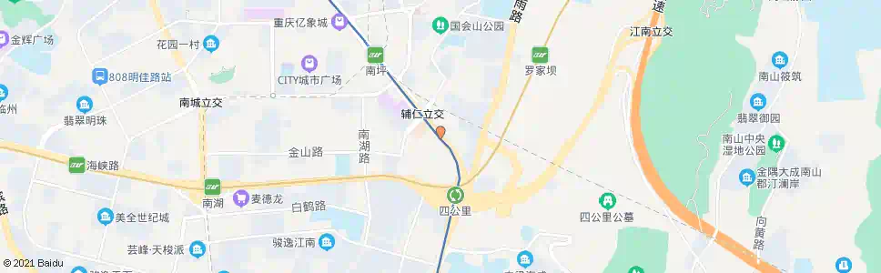 重庆南坪南路_公交站地图_重庆公交_妙搜公交查询2025