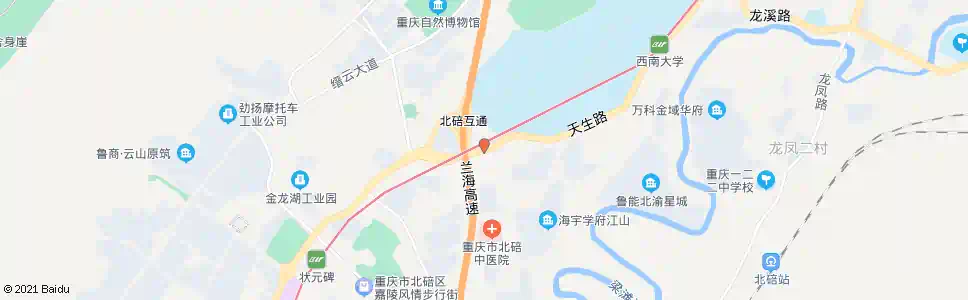 重庆将军陵园_公交站地图_重庆公交_妙搜公交查询2025