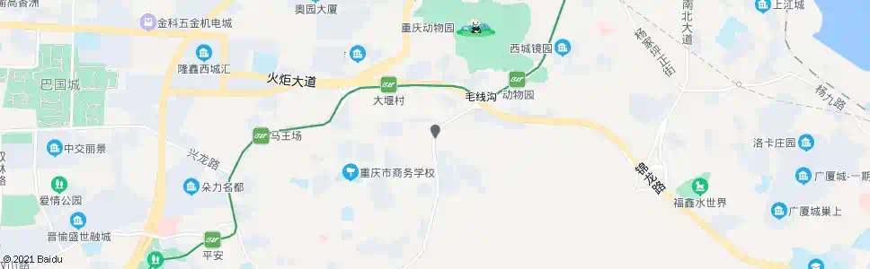重庆杨渡二村_公交站地图_重庆公交_妙搜公交查询2025