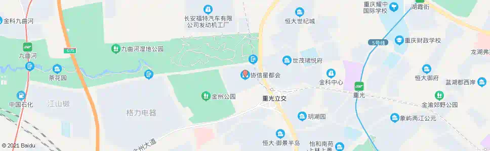 重庆协信星都会_公交站地图_重庆公交_妙搜公交查询2025
