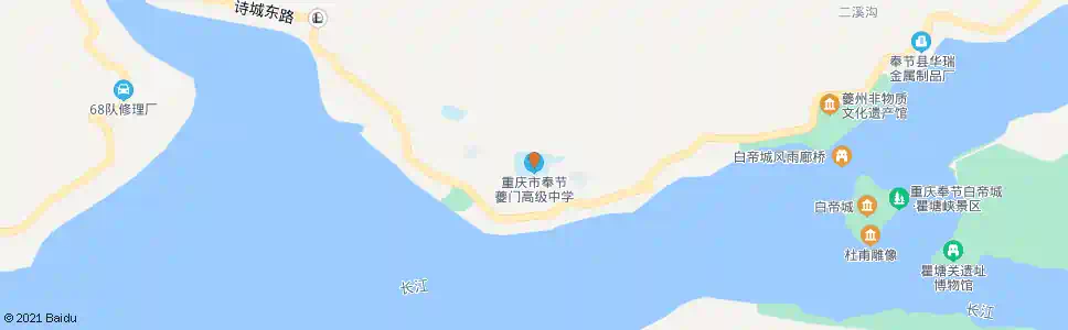 重庆夔门高中_公交站地图_重庆公交_妙搜公交查询2025