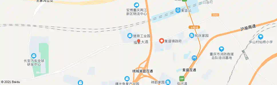 重庆楚商工业园_公交站地图_重庆公交_妙搜公交查询2025