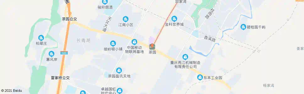 重庆茶园站_公交站地图_重庆公交_妙搜公交查询2025