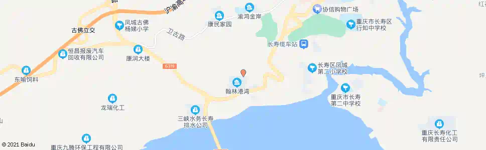 重庆翰林港湾_公交站地图_重庆公交_妙搜公交查询2025