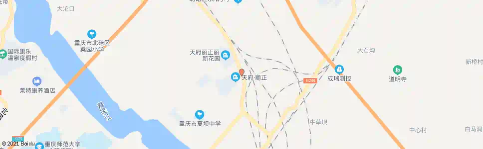 重庆天府丽正_公交站地图_重庆公交_妙搜公交查询2025