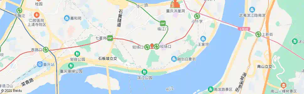 重庆较场口站_公交站地图_重庆公交_妙搜公交查询2025