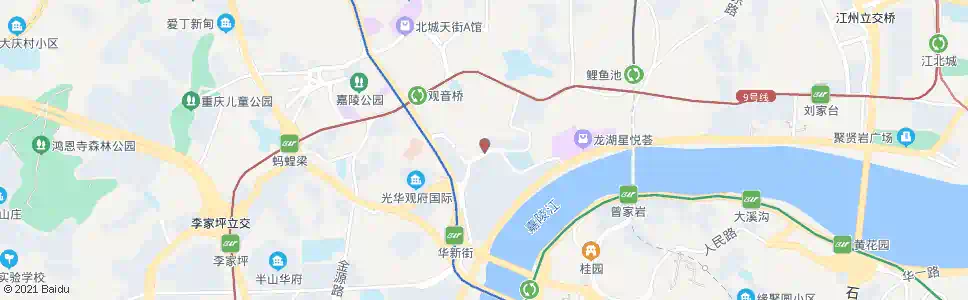 重庆黄观路_公交站地图_重庆公交_妙搜公交查询2025