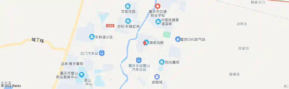 重庆瀚恩阳光_公交站地图_重庆公交_妙搜公交查询2025