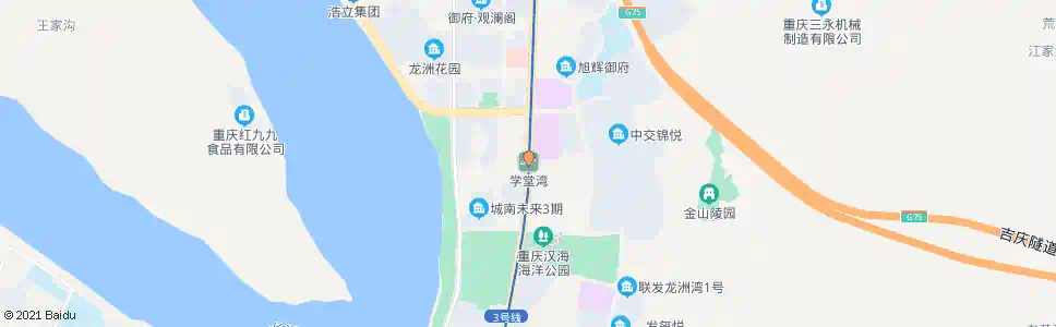 重庆学塘湾_公交站地图_重庆公交_妙搜公交查询2025
