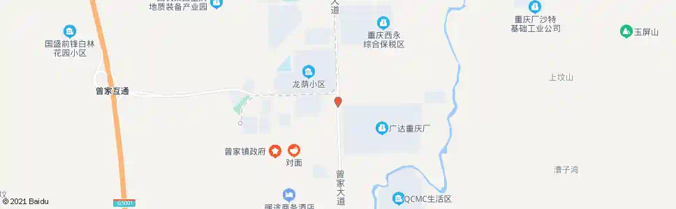 重庆曾家大道_公交站地图_重庆公交_妙搜公交查询2025