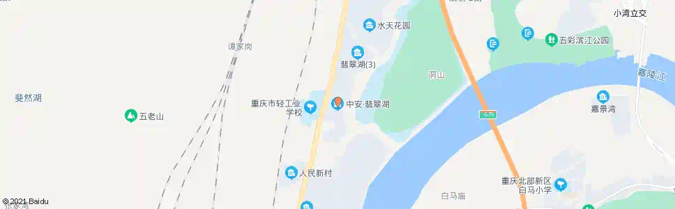 重庆中安翡翠湖_公交站地图_重庆公交_妙搜公交查询2025