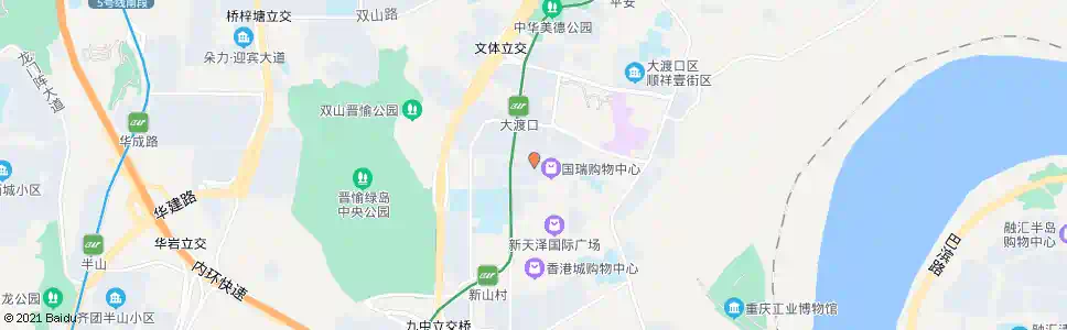 重庆大渡口陶瓷市场_公交站地图_重庆公交_妙搜公交查询2025