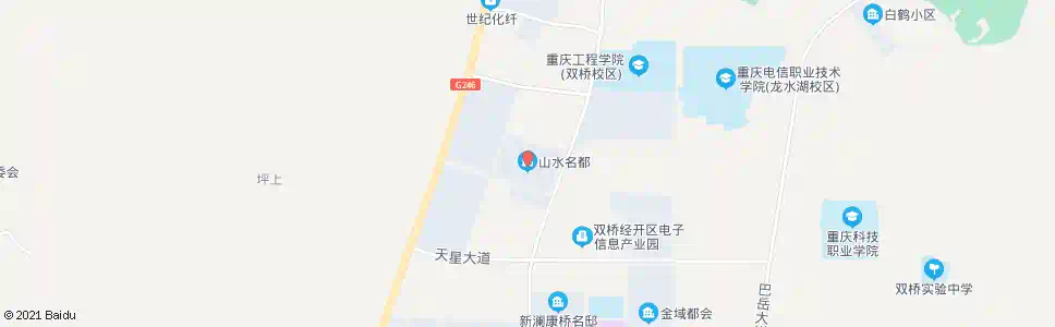 重庆山水名都_公交站地图_重庆公交_妙搜公交查询2025