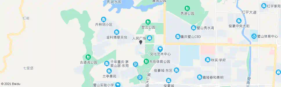 重庆璧山人民广场_公交站地图_重庆公交_妙搜公交查询2025