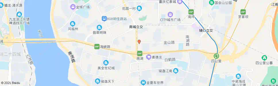 重庆金山路口_公交站地图_重庆公交_妙搜公交查询2025