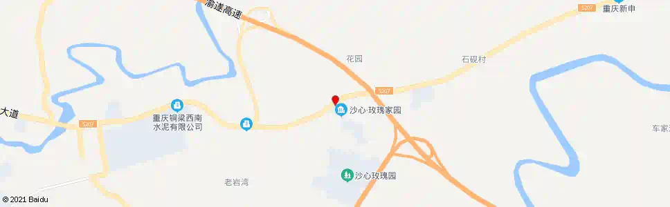 重庆沙心玫瑰园_公交站地图_重庆公交_妙搜公交查询2025