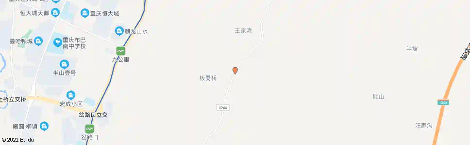 重庆红旗村_公交站地图_重庆公交_妙搜公交查询2025