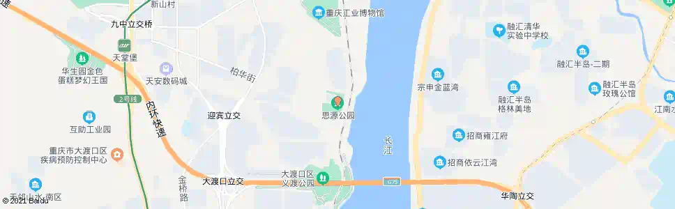 重庆思源公园_公交站地图_重庆公交_妙搜公交查询2025