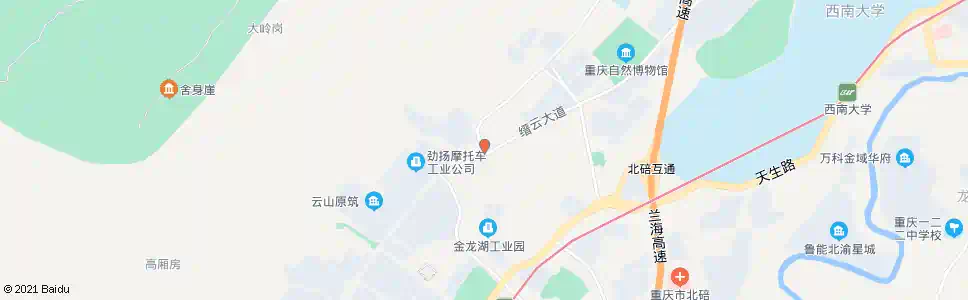 重庆缙云大道_公交站地图_重庆公交_妙搜公交查询2025