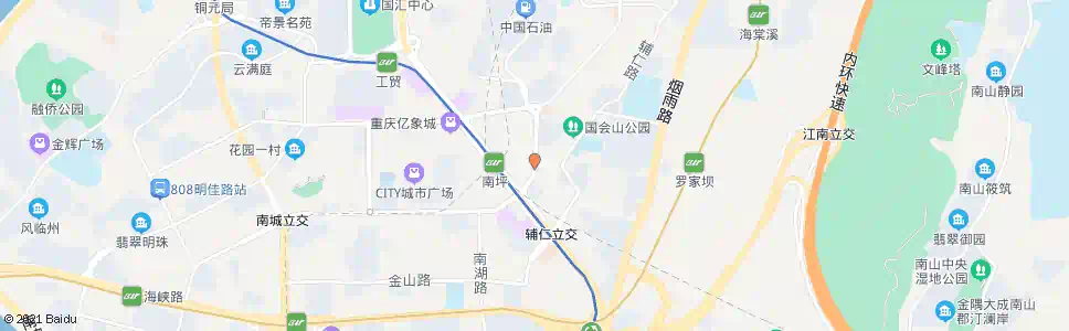 重庆响水路_公交站地图_重庆公交_妙搜公交查询2025