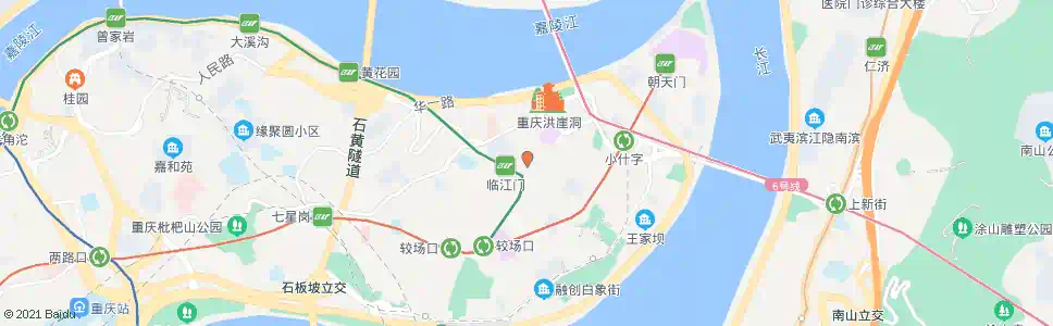 重庆时代商场_公交站地图_重庆公交_妙搜公交查询2025