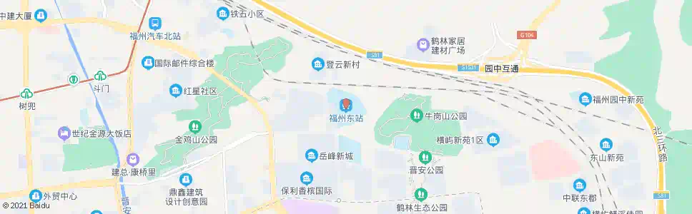 福州向高街东_公交站地图_福州公交_妙搜公交查询2025