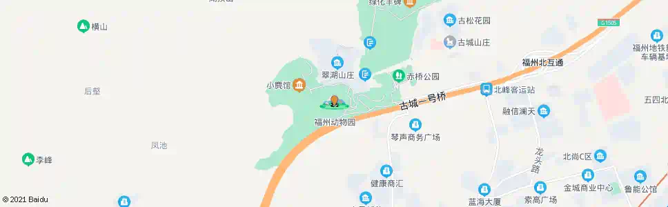 福州动物园_公交站地图_福州公交_妙搜公交查询2025