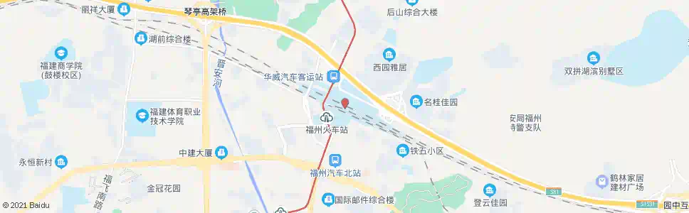 福州中山_公交站地图_福州公交_妙搜公交查询2025