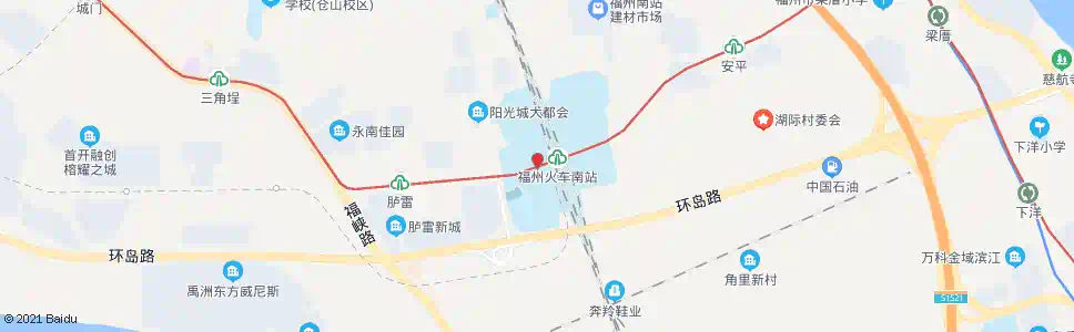 福州南塘口_公交站地图_福州公交_妙搜公交查询2025