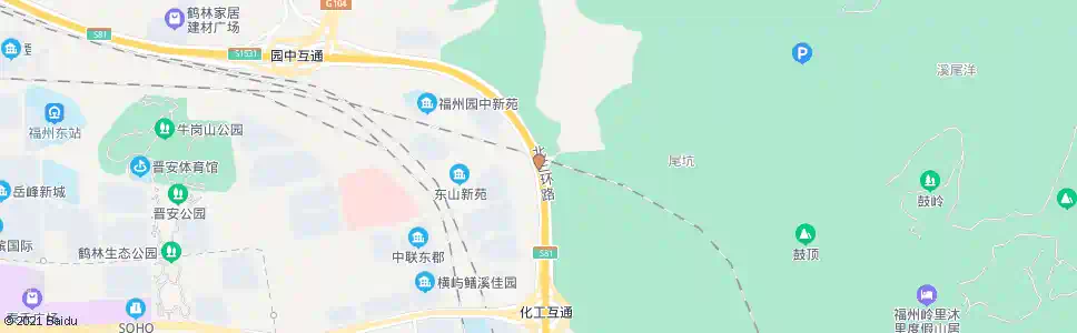 福州东山苗圃_公交站地图_福州公交_妙搜公交查询2025