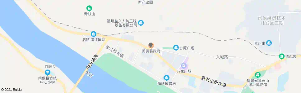 福州闽侯县委_公交站地图_福州公交_妙搜公交查询2025