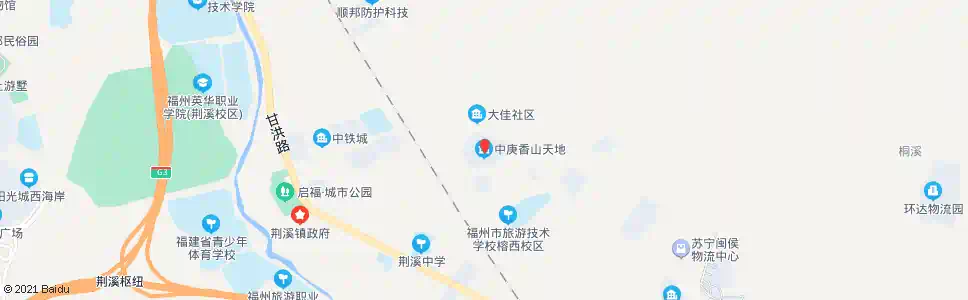 福州中庚香山天地_公交站地图_福州公交_妙搜公交查询2025