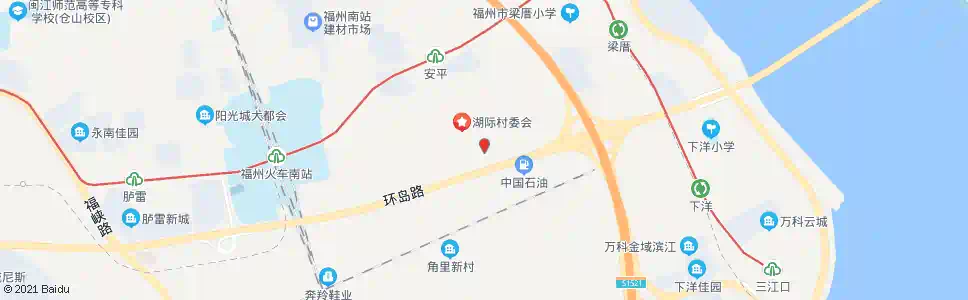 福州艳莲_公交站地图_福州公交_妙搜公交查询2025