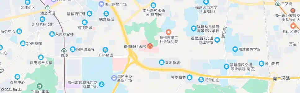 福州肺科医院_公交站地图_福州公交_妙搜公交查询2025