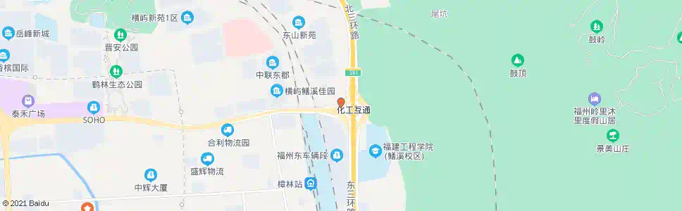 福州化工路_公交站地图_福州公交_妙搜公交查询2025