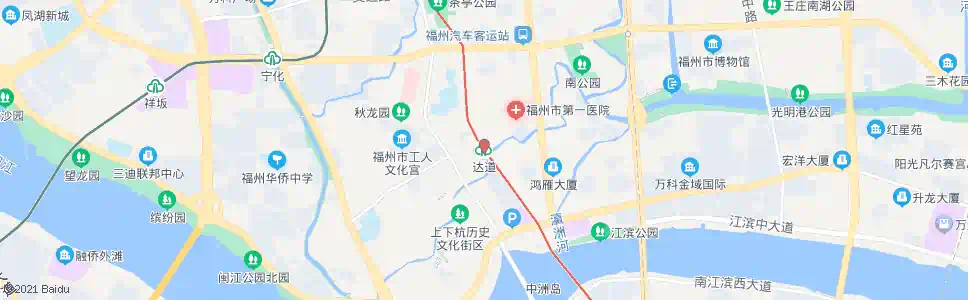 福州地铁达道站_公交站地图_福州公交_妙搜公交查询2025